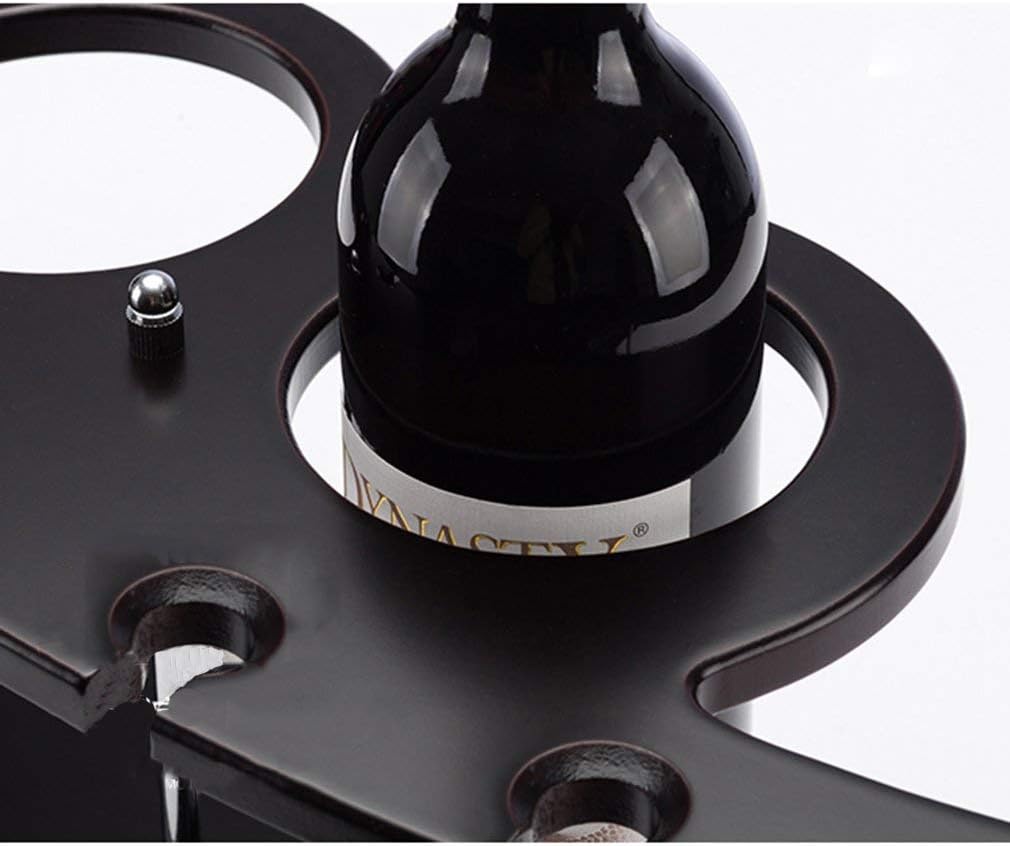 Solid Wood Wine Racks Countertop Free-Standing Wine Bottle Holder Goblet e Wine Cup Rack Ornaments (Size:53 * 18 * 21.5cm)