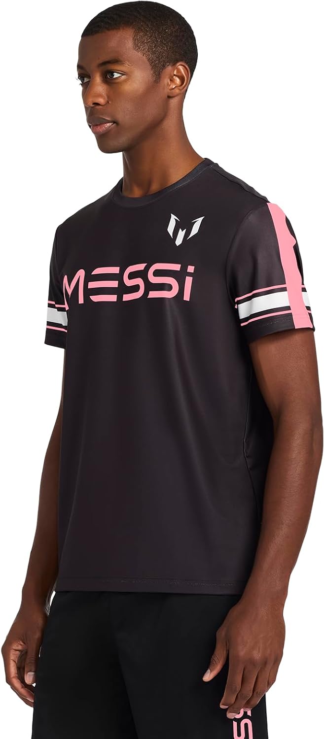 Messi Mens Mesh Tee, Lifestyle Short Sleeve T-Shirt, Standard Fit with Graphic - Image 4