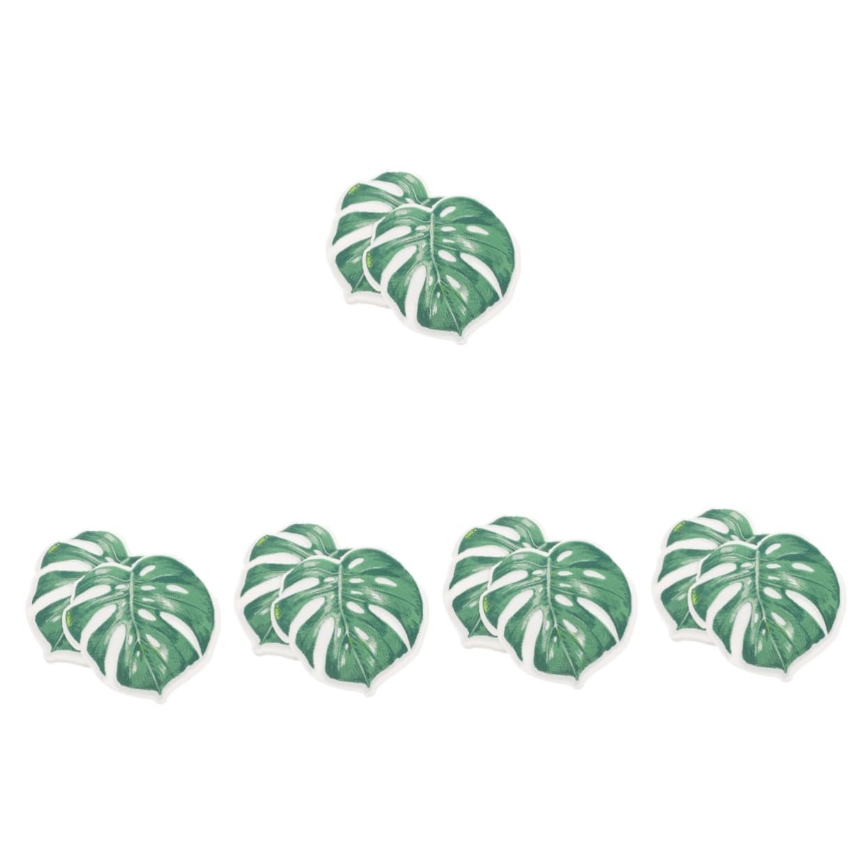 4 Stück 2 Servietten Für Brautpartys Abendessen Servietten Blätter Dinner Hand Luau Party Palmen Tropische Heiße Gäste Gemusterte Blätter