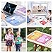 TOTiyea 36 Pack 3 Holes Binder Pocket Folders, Binder Pocket, 100 Sheets High Capacity Plastic Folders with Tight Closure, Letter Size, Assorted Colors