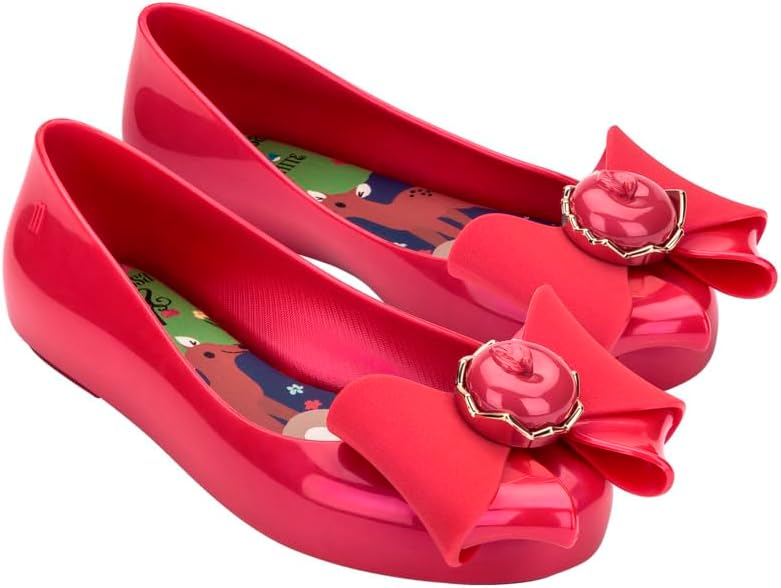 mini melissa Girl's Sweet Love + Disney Princess Jelly Ballet Flat for Kids - Jelly Ballerina Shoes for Girls, Disney-Inspired Ballet Flat