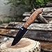 BucknBear Custom Handmade Fixed Blade Tactical Hunting Knife (Burl Wood Handle)