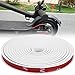 Dauerhaft Bande de Protection de Scooter Bande de Protection Anti-Collision de Scooter Absorption des Chocs Anti-poussière, pour Scooter électrique(White)