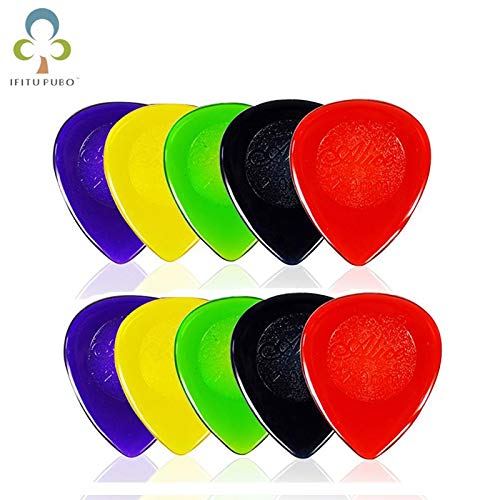 30Pcs AlTransparent Electric Bass Guitar Picks Waterdrop Shape Solo