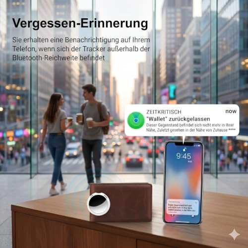 4er-Pack Tracker Tags [Apple MFi-Zertifiziert] for Apple Find My (nur iOS) – Ansicht 2