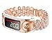 KingBaas Compatible for Garmin Vivofit Band,Replacement Accessory Metal Band with Rhinestone Women Compatible Garmin Vivofit and Garmin Vivofit 2,NOT for Garmin Vivofit 3/4/JR/HR (No Tracker)
