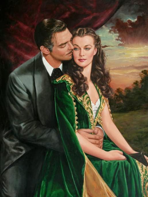 Full Round 5D DIY Diamond Painting Movie Poster Gone with The Wind Diamond Rhinestone Embroidery Home Decor Gift,G71,60x80cm