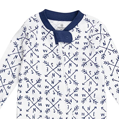 Image of HonestBaby Baby 2-Pack Organic Cotton Footed Pajama Sleep & Play