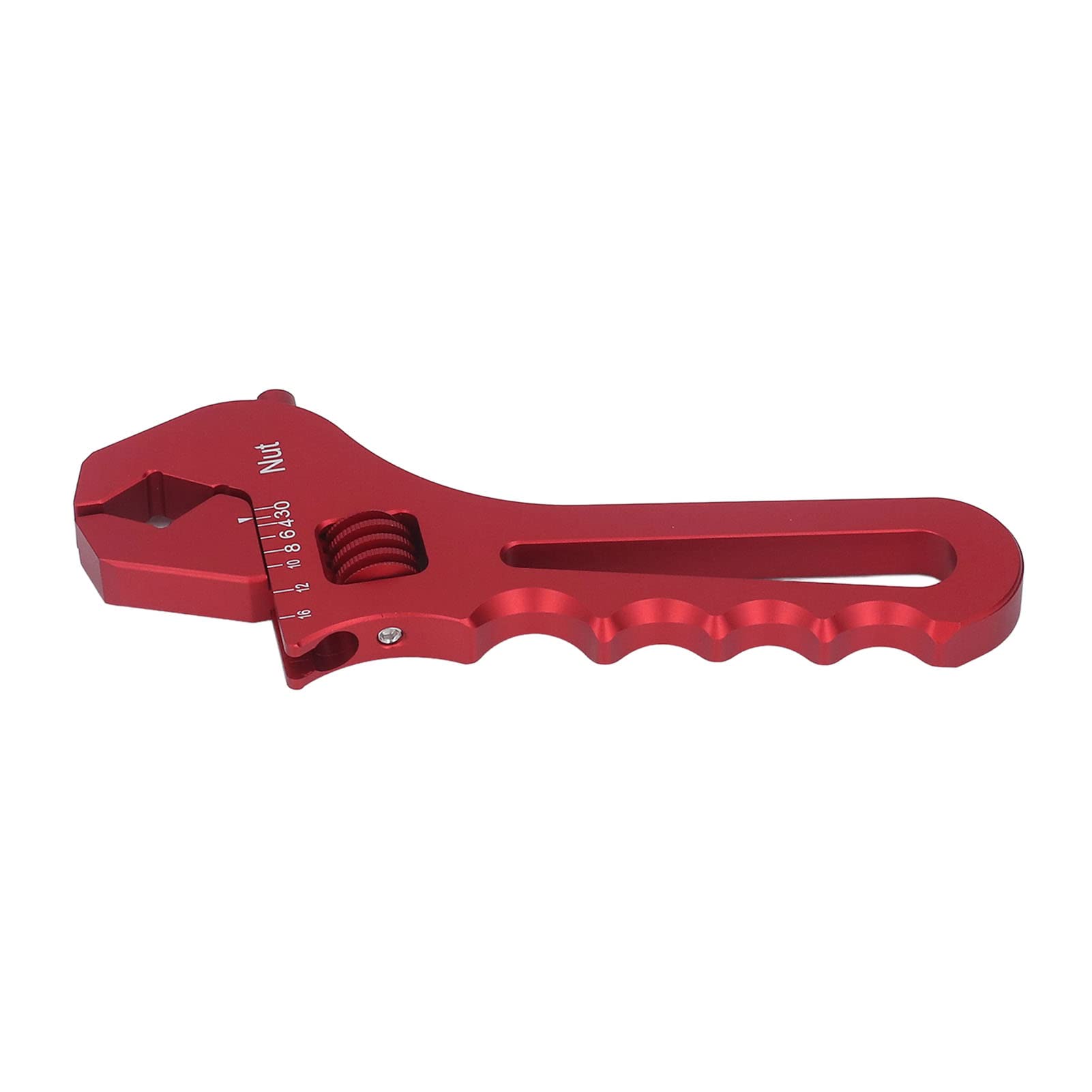 SIXRUN Llave de Montaje, Llave de Montaje de Manguera Ajustable de Aluminio 6061 AN3 AN16, Ajuste de Tamaño con una Sola Mano, Mandíbula en V para Accesorios de 6 Lados, para Espacios Reducidos,