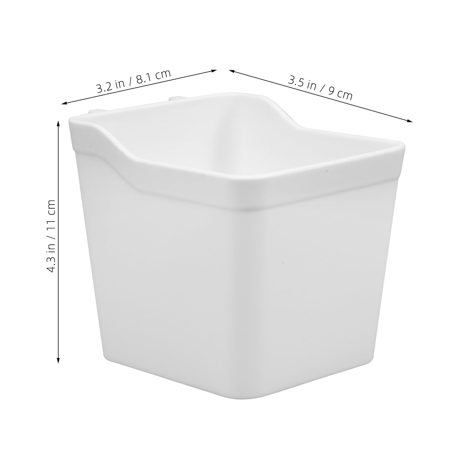 GLEAVI Tool 6pcs Pegboard Cup Peg Board Tools Cup Holder Small Parts Storage Pegboard Accessories Pegboard Screwdriver Holder Pegboard Baskets Multifunction Office Organizer White Abs