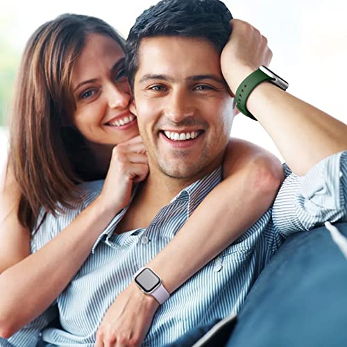 GEAK 15 Pack Band Compatible with Apple Watch Bands 45mm 46mm 49mm 44mm 42mm 40mm 41mm 38mm for Women Men,Soft Silicone Sport Replacement for iWatch Bands Series 11 10 9 8 7 6 5 4 3 2 1 SE Ultra by GEAK - Image 7