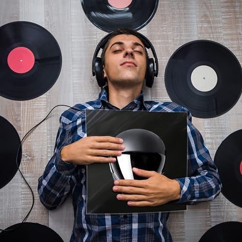 Miniatura 4 de Claev Outer Record Sleeves for Album Covers - 50 Clear Plastic Outer Sleeves to Protect 12" LP Vinyl Record Albums - 12.75 x 12.75 inch & 3 mil