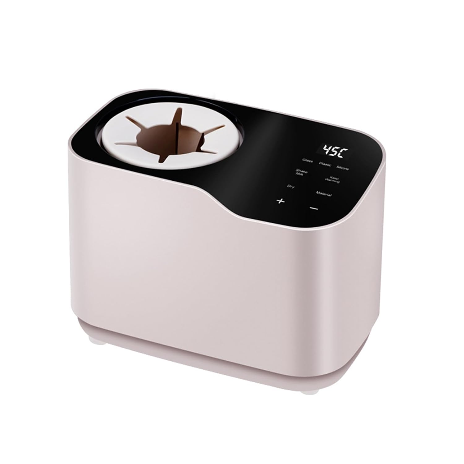 Baby Bottle Warmer Thermostatic Waterless Rotary Heating Safe Feeding 6-10 Min Universal Fit All Brands Up to 8.5cm Easy Touch US Plug