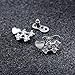 ljhnba Fashionable Dermals Anchors Jewelry Stainless Steel Top with Rhinestones Inlay Piercing Enthusiasts Heart Shaped Top