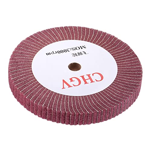 Ruota Lucidatura Non Tessuto 200x25mm - Grana 320, Per Metalli E Legno, Colore Rosso - Foto 7