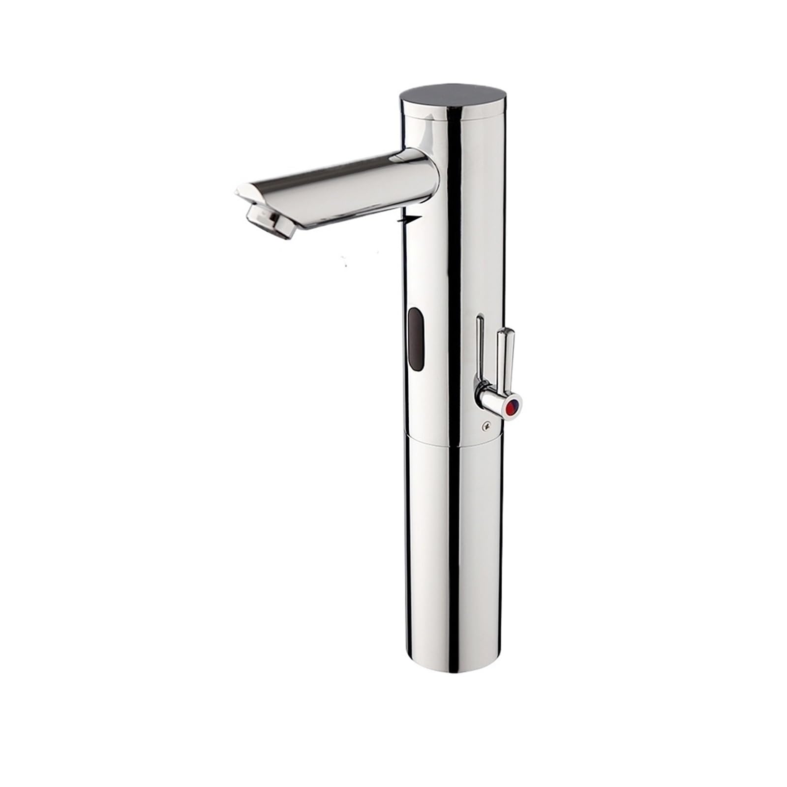 Robinet de salle de bains sans contact à capteur de mouvement et chrome durable