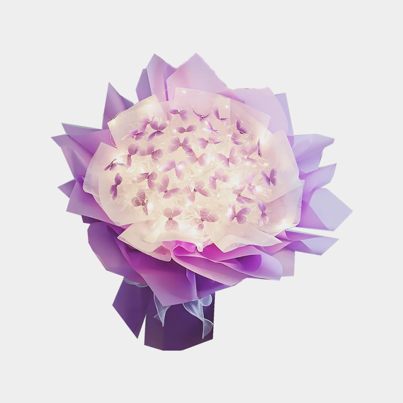 Juego De Manualidades De Flores, Kit De Manualidades De Ramo De Papel De Colores Vivos Para Regalo Anggrek Flower Craft Set