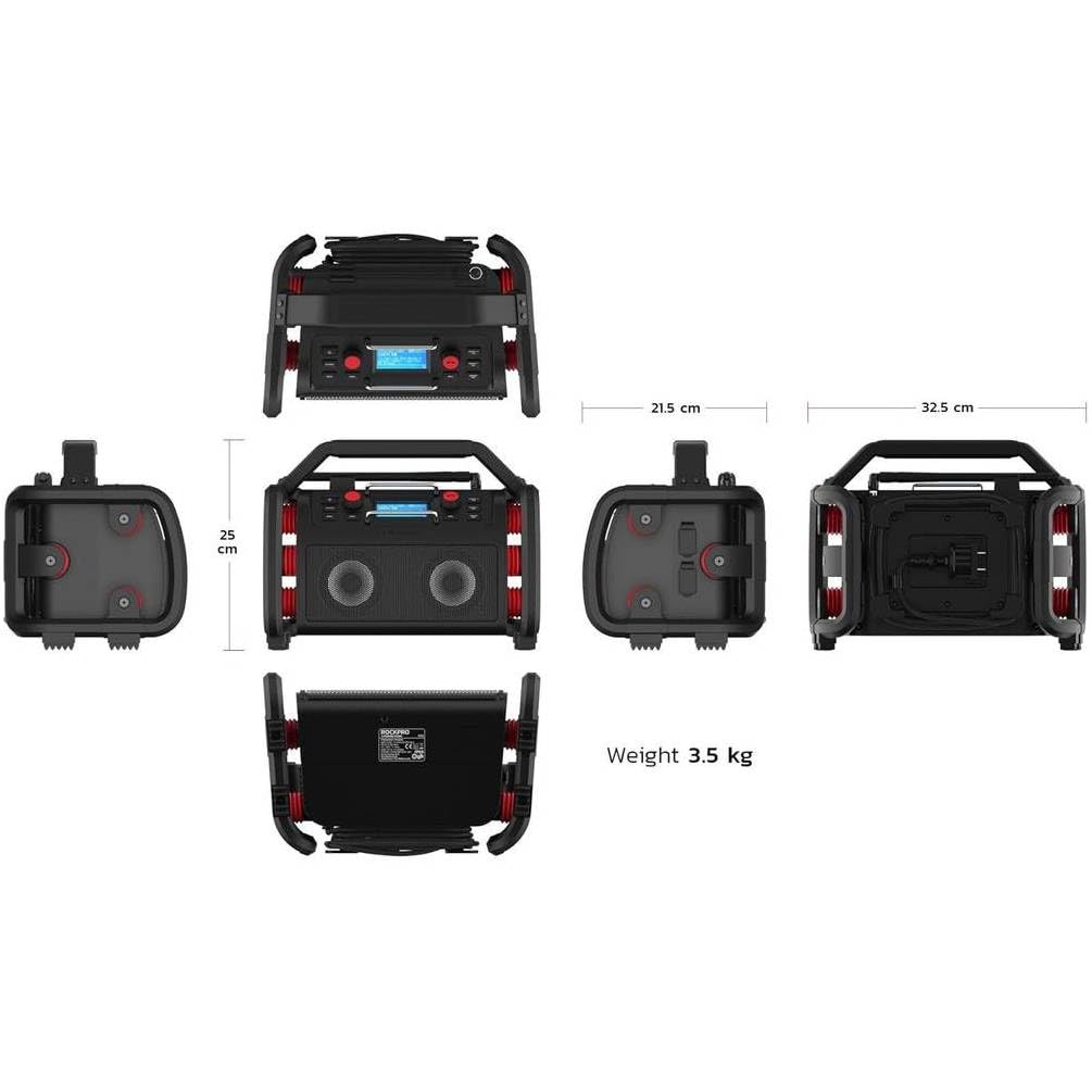 Radio de Chantier ROCKPRO - 3.39 kg - D-Work