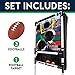 Franklin Sports Kids Football Target Toss with Mini Footballs - Indoor Football Passing Game for Kids - Football Passing Targets, Black