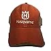 Husqvarna Trucker Distressed Orange Hat Cap White Logo