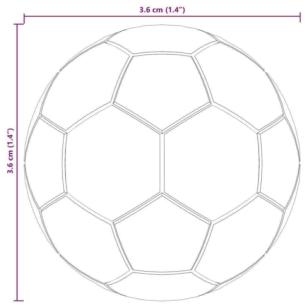 Mangloder Tischfußball Bälle 12 Stück Weiß 3,6 x 3,6 cm Polypropylen Ersatzteile für Kickertisch Indoor Hobby Spielzubehör