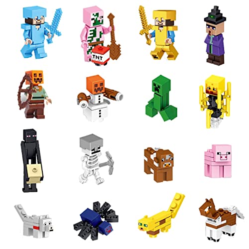 Mini-Game Action Figures Set for Boys, 16Pcs Dungeons Action Figures Toys, 1.96Inch Mini Figurines Doll Set, Mini Games Metal Action Figurines Toy Set for Kids Age 5-7, 8-12 Mini-Game Action Figures Set for Boys, 16Pcs Dungeons Action Figures Toys, 1.96Inch Mini Figurines Doll Set, Mini Games Metal Action Figurines Toy Set for Kids Age 5-7, 8-12