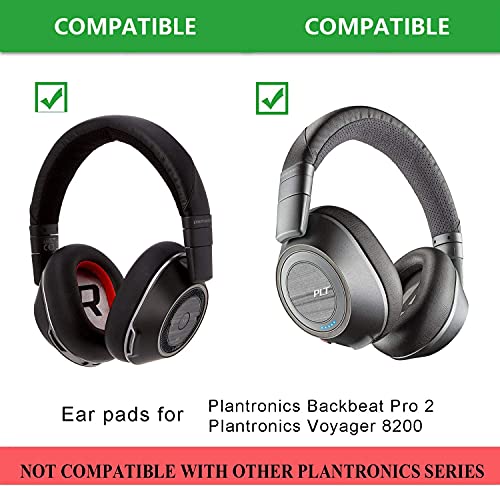 Replacement Ear Pads Cushions Compatible con Plantronics Voyager 8200 UC y BackBeat Pro2, Memory Foam miniatura 3