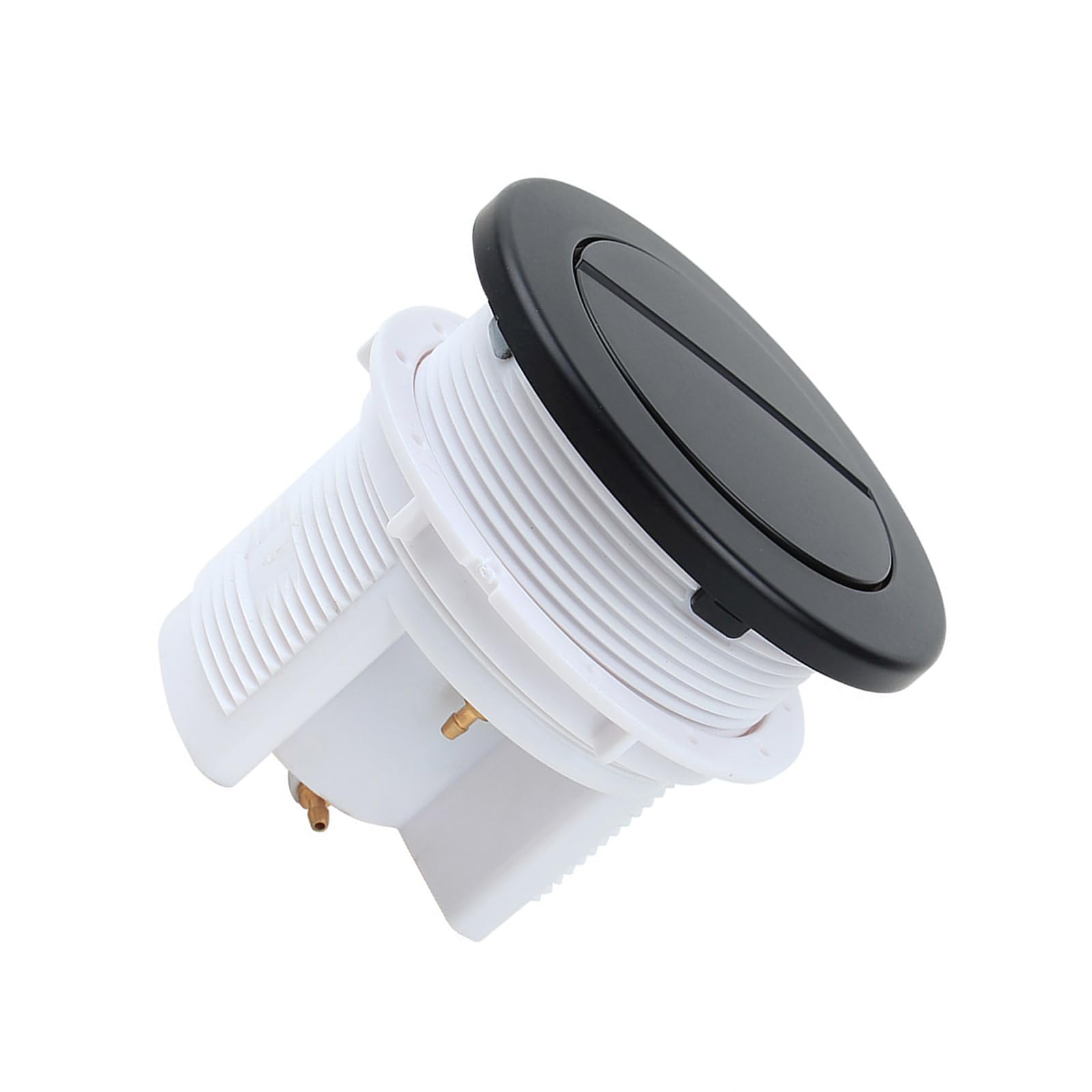 Easy Press Pneumatic Double Drain Valves with Large Diameter High Flows Drain Pneumatic Gate for Bathroom Toilet Tanks Industrial Toilet Tanks Parts