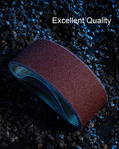 S Satc 3X18 Sanding Belts 20Pcs Belt Sander Paper Aluminum Oxide (3 Each Of 60/80/120/150/240/400 Grits & 2 Of 40 Grits) Ideal For Wood Metal Paint Sanding #TOP5
