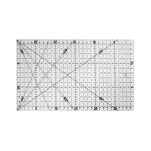 30x15cm Herramientas para acolchar Fabricaci�n de ropa Patchwork Regla Acr�lico Escala Coser Herramientas de costura Costura de bricolaje Accesorios manuales - Transparente