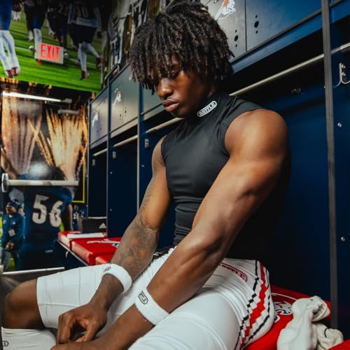 Battle Sports PRO Compression Sleeveless Mock Neck, 4 Way Stretch, Moisture Wicking for Adults4