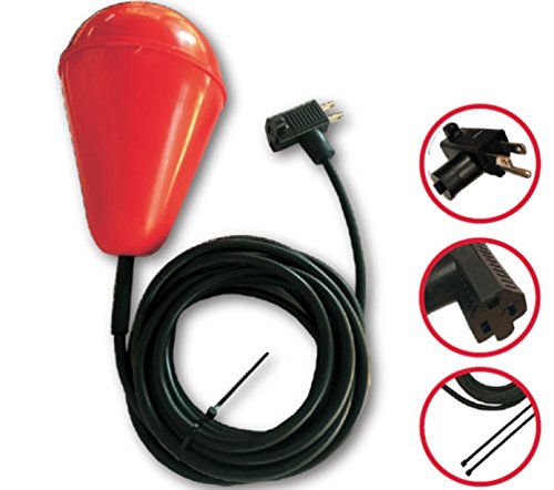 The'SludgeBoss' Heavy Duty Float Switch for Use With Sewage, Suspended Solids and Viscous Liquids (Piggyback 20 Foot)