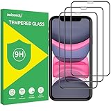 3 Pezzi Vetro Temperato Compatibile per iPhone 11, iPhone XR, Pellicola Proteggi Protettiv...