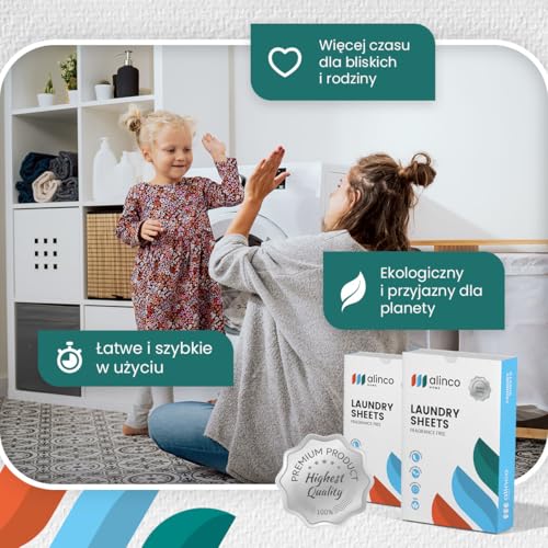 Alinco Laundry Detergent Sheets - Plant-Based, Plastic-Free & Zero Waste - Gentle on Sensitive Skin - Unscented - 60 Washes - Image 6