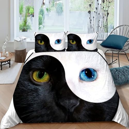 Housse de couette 260x220cm en microfibre respirante imprimé 3D - 3