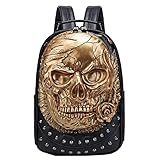 Berchirly Embossed 3D PU Leather Backpacks Women Men Small Travel Laptop Bags Casual Daypack