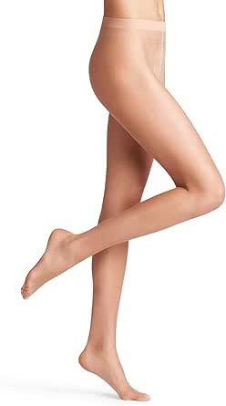 FALKE Women's Natural Glow 6 Denier Sheer Tights, Soft Shimmer, 1 Pair