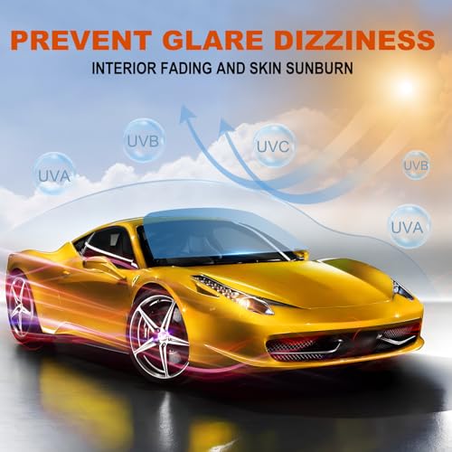 Image of TOYOCO Window Tint Film for Cars 80% VLT 36in x 10Ft Ceramic Window Tints, Blocks 99% UV & IR Rays, Heat Resistant Anti Glare Film for Windshield, Scratch Resistant Sun Shade Auto Tint Roll