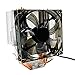 YINGGEXU CPU Cooler 12 Cm Ventilatore 6 Rame Heatpipes 3Pin Radiatore Singola Ventola di Raffreddamento con LED per LGA 1150/1151/1155/1156/1366/775/2011