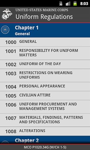 USMC Uniform Regulations
