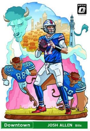 Miniatura 6 de Paquete de violonchelo grande Panini Donruss Optic Football 2021 (¡Paralelos de velocidad verde!) – 12 tarjetas coleccionables por paquete