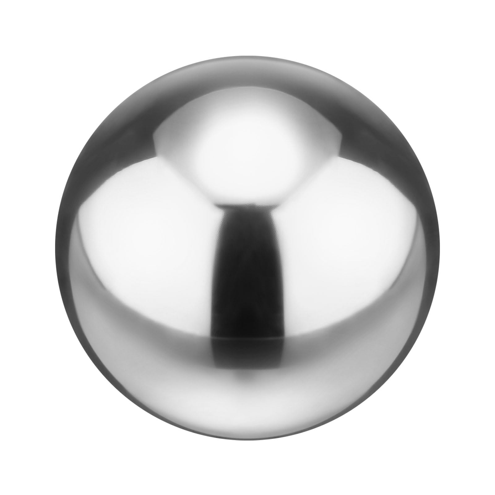 M METERXITY 1-Pack Gazing Globes 4 inch Hollow Mirror Ball, Silver