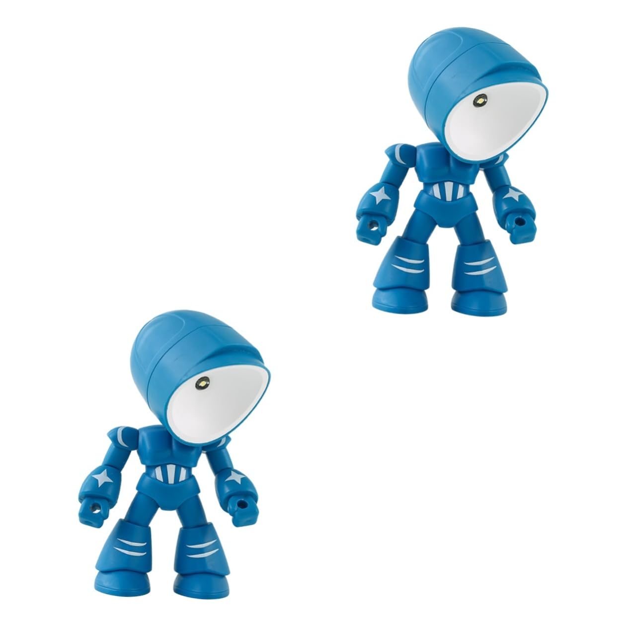 XANAYXWJ 2 szt. Robot stołowa Led Lampka nocna Robot biurkowy Mała stołowa Roboty Lampka nocna Lampka nocna Lampka nocna Lampka nocna na ół Lampka do sypialni Student Udekoruj Przycisk