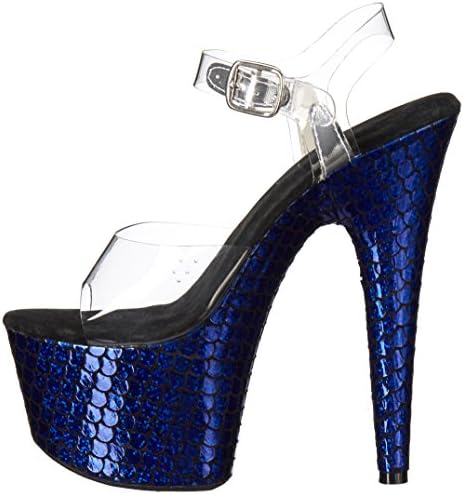 Ellie Shoes Women's 709-mermaid Platform Sandal, Blue, 9 M US | Image 7