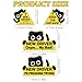 4Pcs Black Cat New Car Driving Magnets, Funny New Driver Magnet for Car Please Be Patient, Safety Warning Signs for Student Driver Moderate Size & Long Service Life
