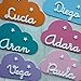 Placa decorativa infantil de madera en forma de nube personalizada con el...