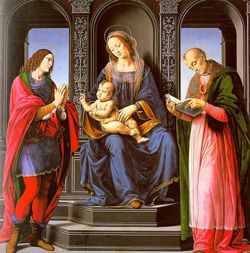 Tableaux graffiti art mural associant street art et classicisme de Lorenzo Di Credi 60x90cm