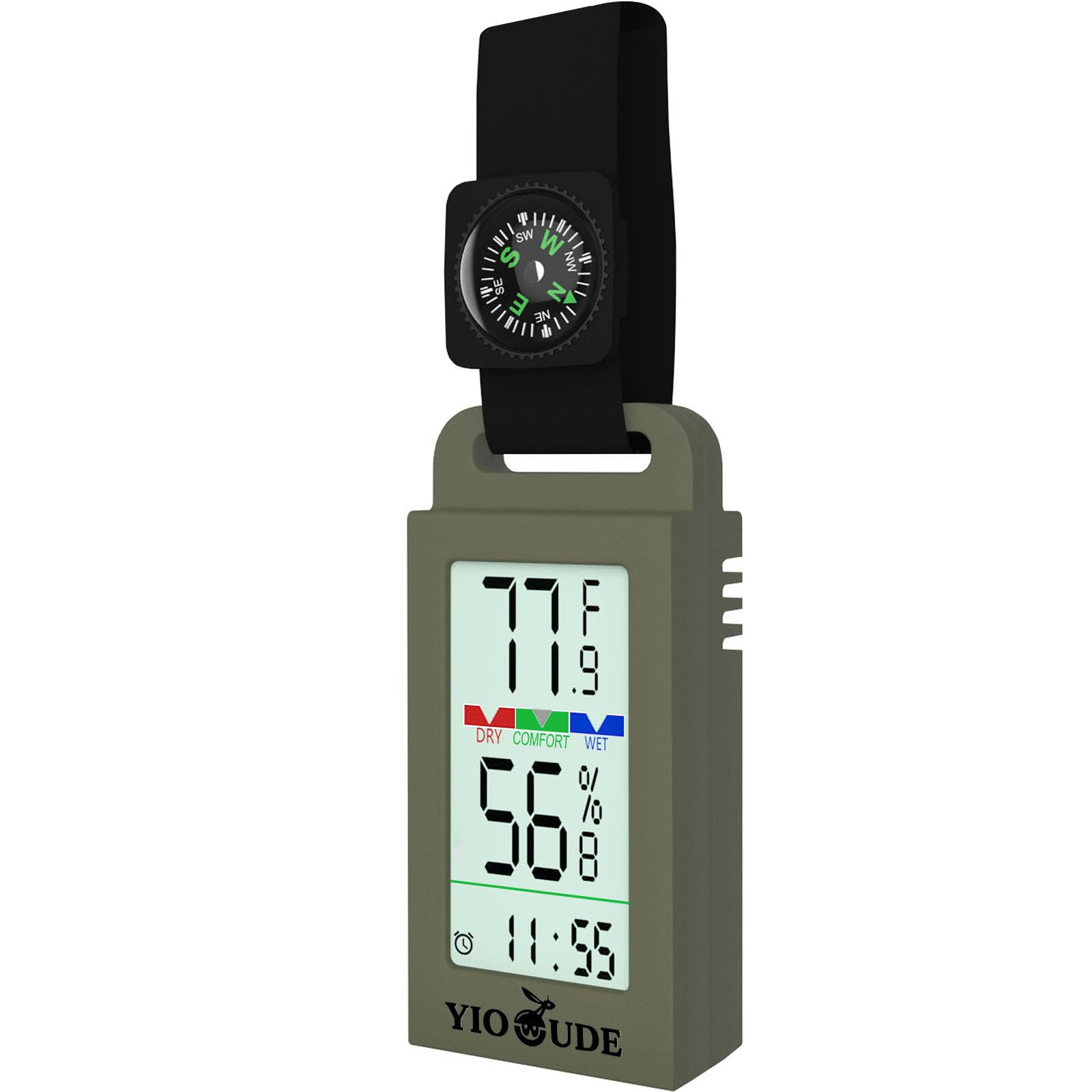 Indoor Outdoor Portable Thermometer Hygrometer with Accurate Temp & Humidity Detection Alarm Compass Crucial for a Comfort...