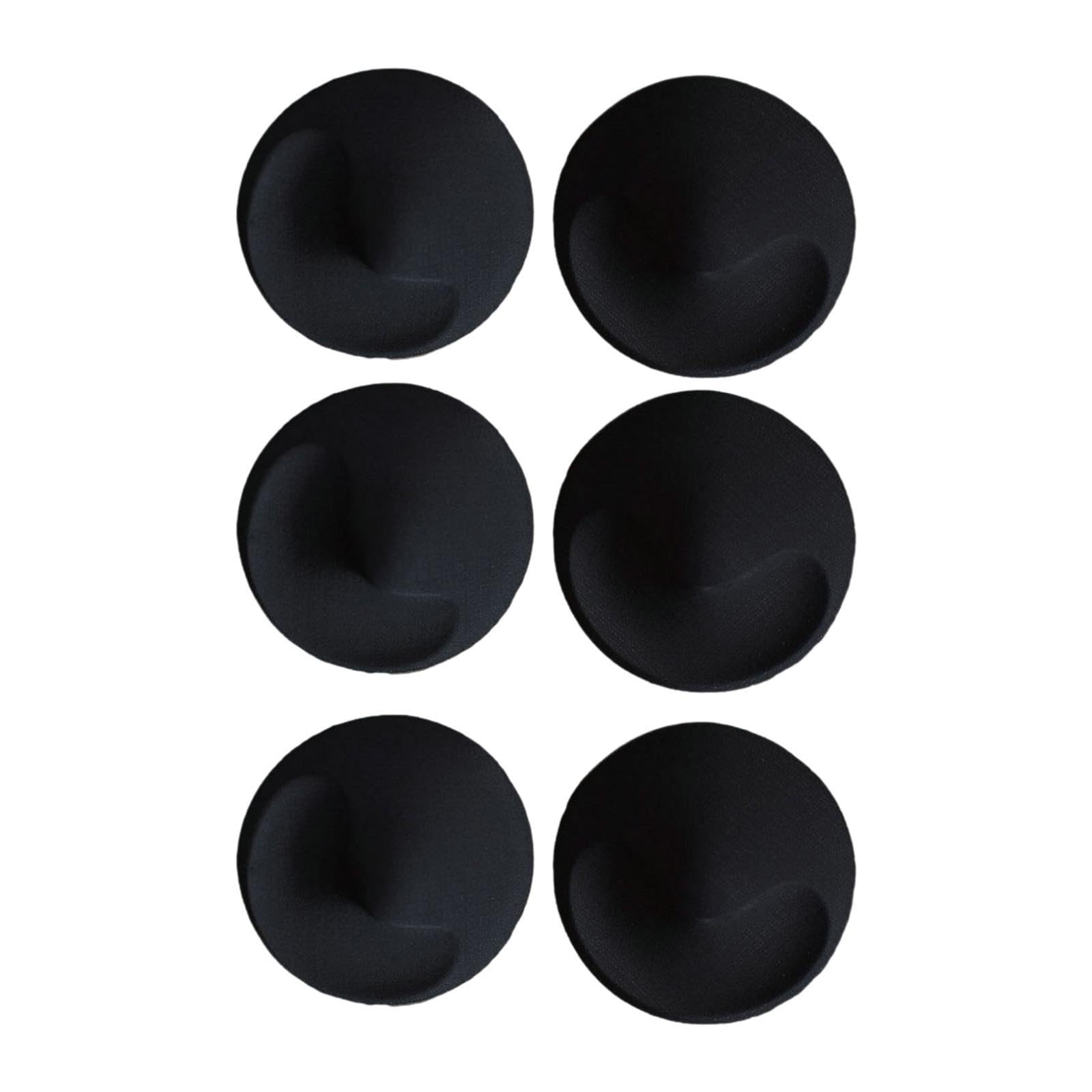 6Pcs Bra Pads Inserts Soft Breathable Thick Round for Women Bra Cups Inserts Black-image-33