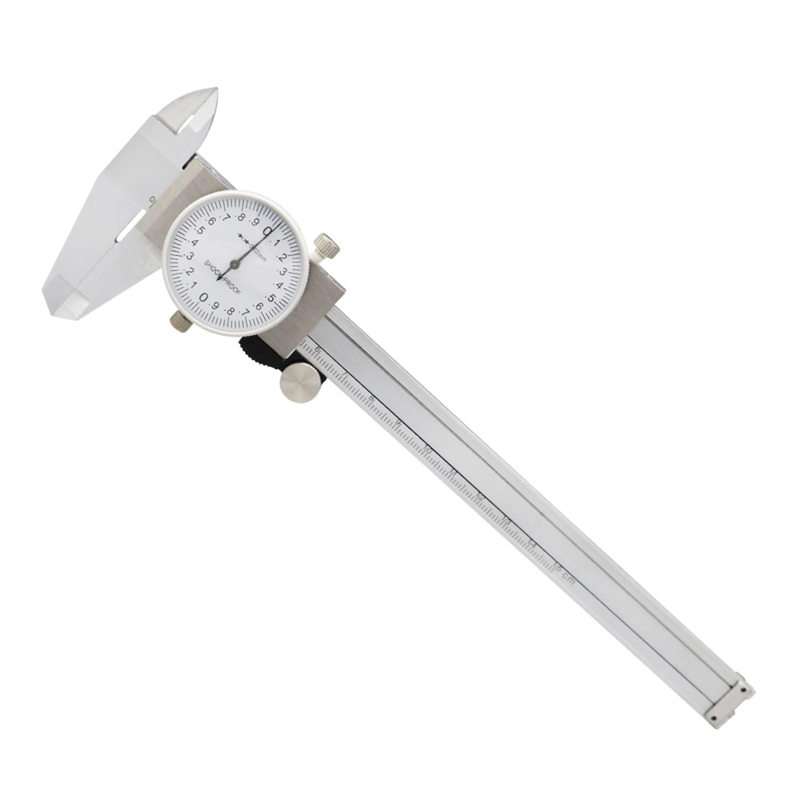 Calibradores De Dial 0-150 Mm 0,02mm Herramienta Medición Métrica A Prueba Golpes Calibrador Vernier Acero Inoxidable Industrial Alta Precisión NíTido Y FáCil De Leer(NO 1 With Case)